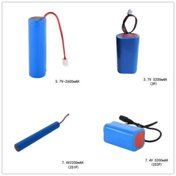 12V 1ah Lithium Ion Rechargeable Battery 18650 11.1V Li-ion 3s1p Shrink Wrap PVC Battery for LED Lighting Solar Street Lights Power Tools etc.